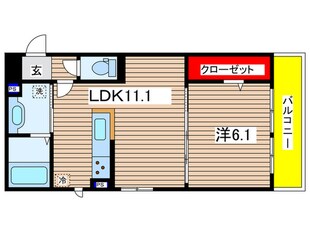 メゾンドアジュールの物件間取画像